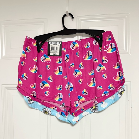 Joe Boxer - 2-Piece Teal & Pink Pajama Sleep Shorts - Picture 8 of 9